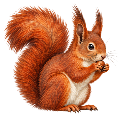Red squirrel illustration